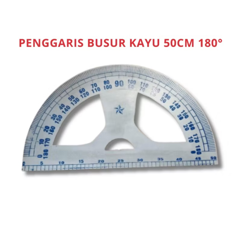 

busur derajat kayu 50 cm