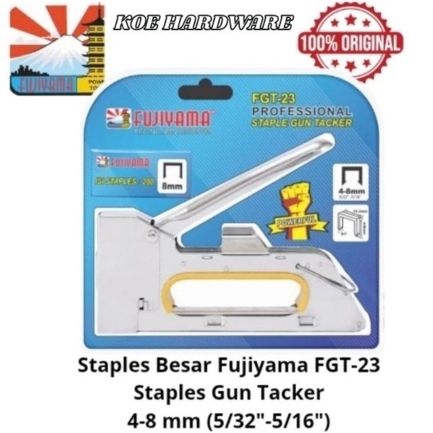 

KoeHardware - Staples Gun Tacker FGT-23 FUJIYAMA/Staples Besar FGT-23 4-8mm FUJIYAMA 100% ORIGINAL