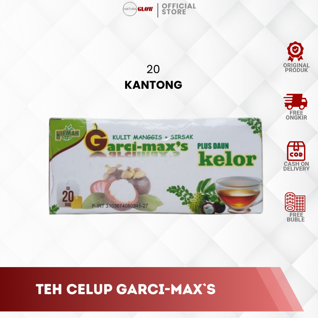 

TEH CELUP GHARCI-MAX – teh kelor | teh daun sirsak | teh kulit manggis | rahasia kulit cerah alami | detox herbal gharcimax original 100%