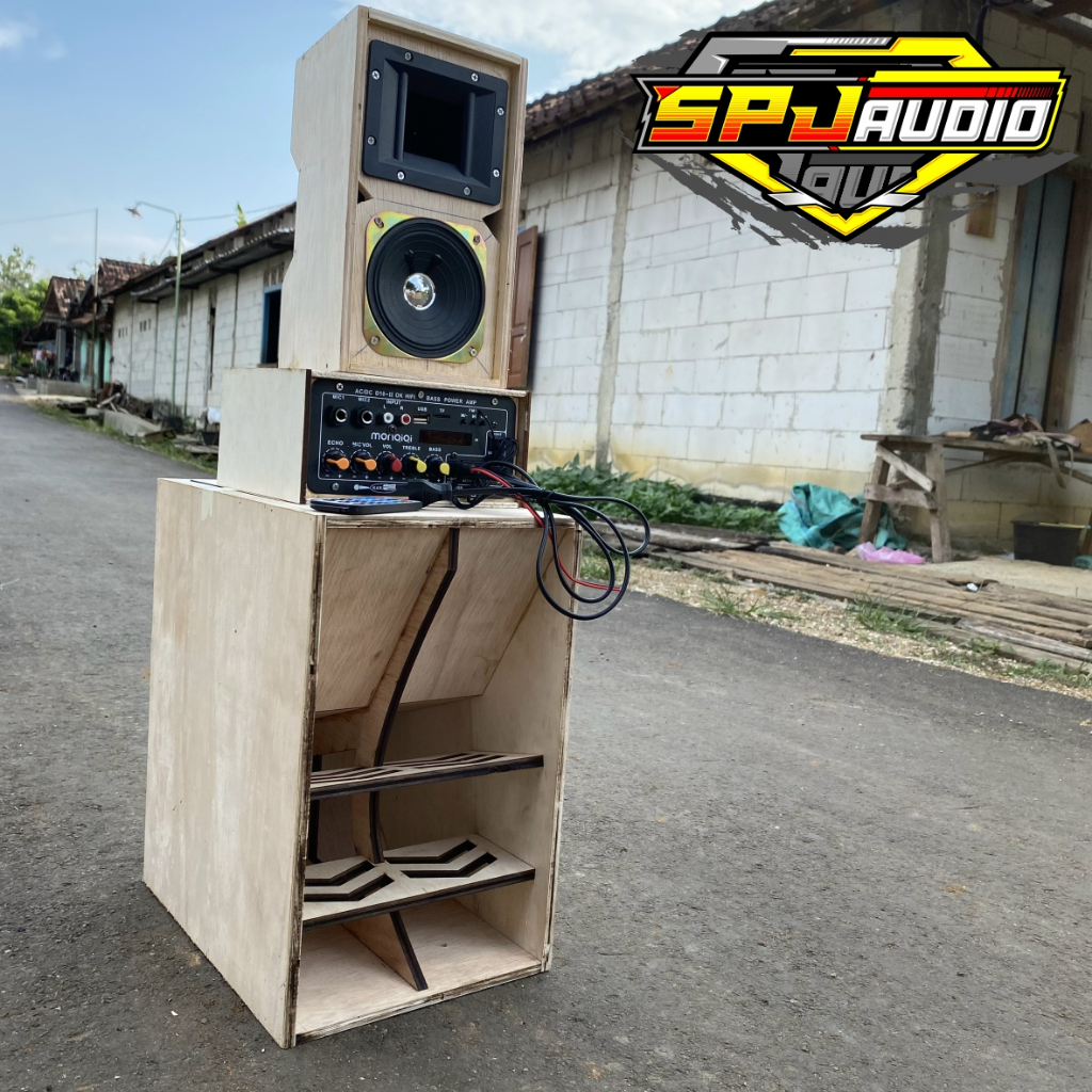 Paket Sound Miniatur Fullset Box F1 6 Inch dan Line Array 4 inch singgel twiter Plus Speaker Lengkap