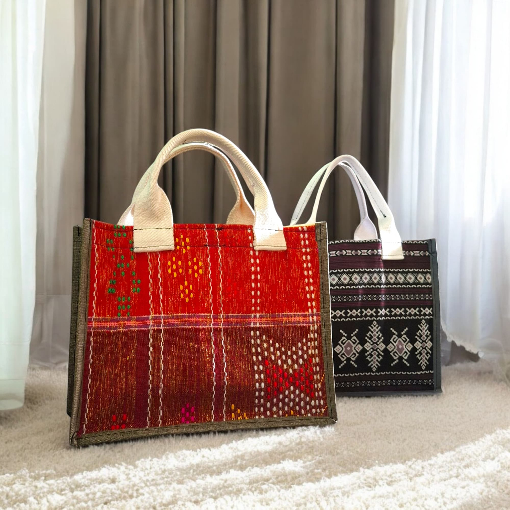 Tas Tangan / Tote bag Kanvas Wanita Motif Batik Modern / Tas Ulos Batak / Tas Etnik WanitaTotebag Te