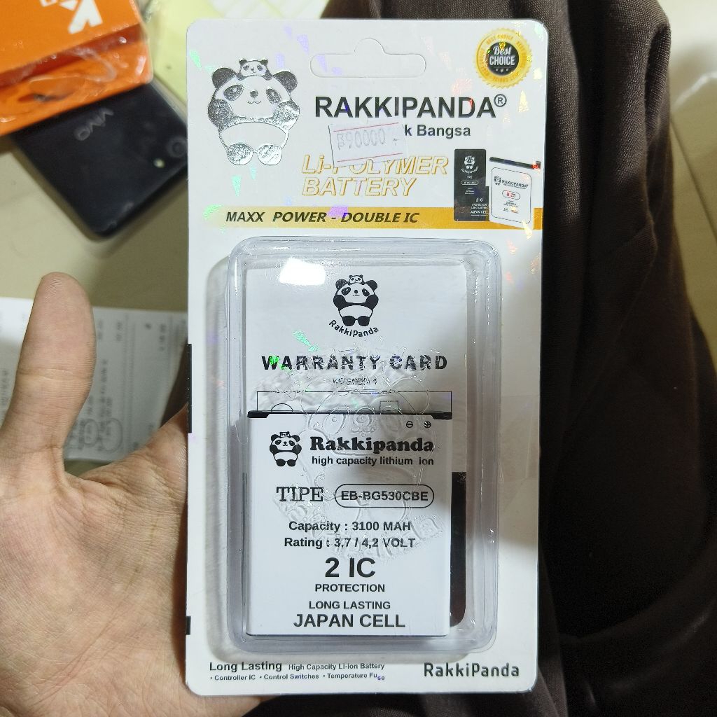 BATERAI RAKKI PANDA DOUBLE POWER SAMSUNG J2 PRIME G530 ORI RAKKI PANDA