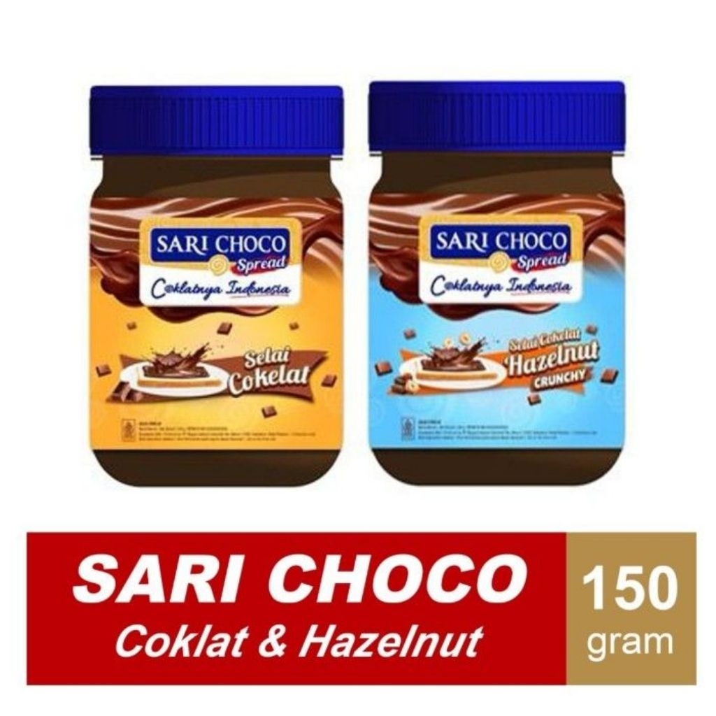

Cahayadstore Selai Sariroti / Sari Choco / Selai Cokelat Hazelnut Crunchy 150Gram