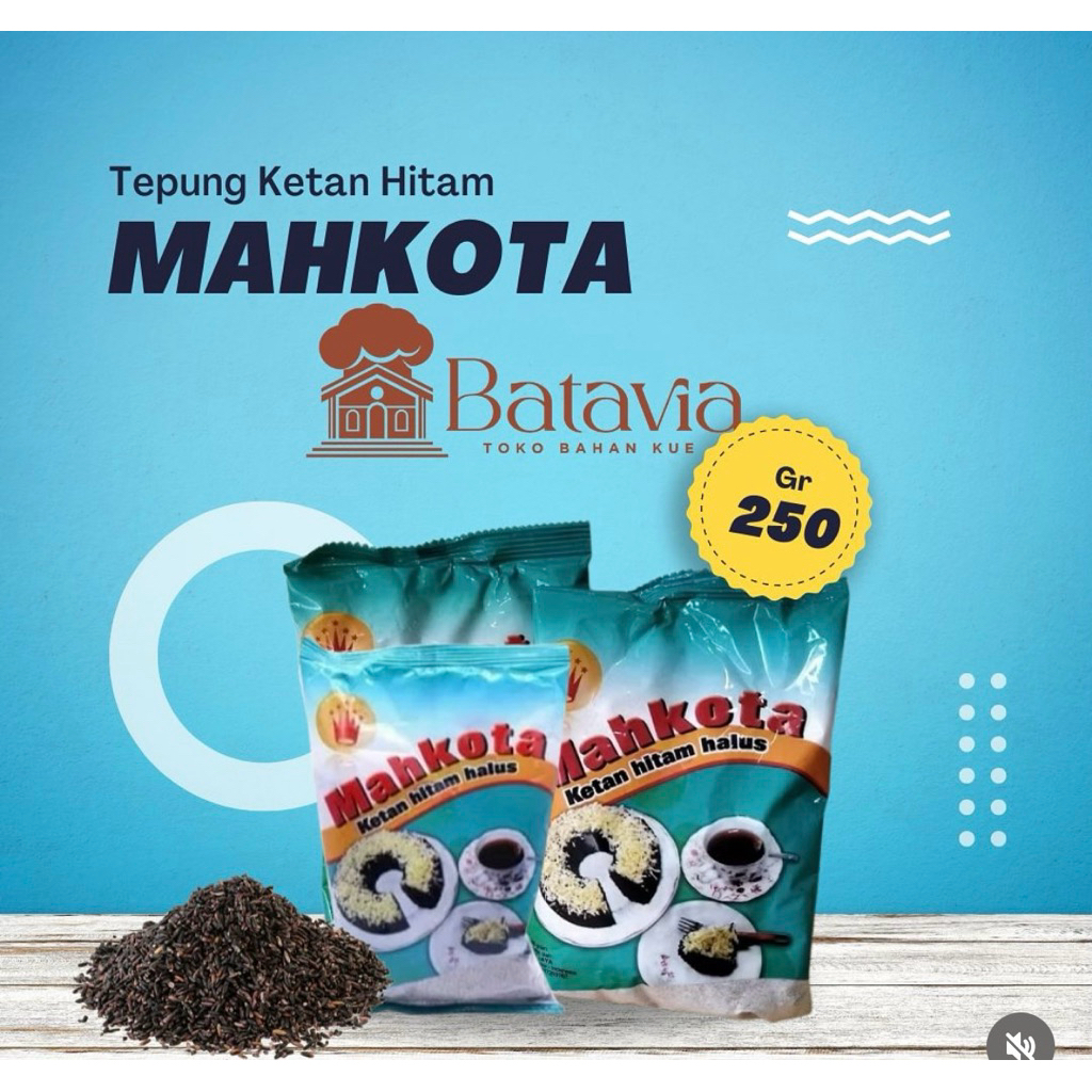 

Tepung Ketan Hitam Mahkota 250g | TEPUNG KETAN HITAM MEREK MAHKOTA 250 GRAM