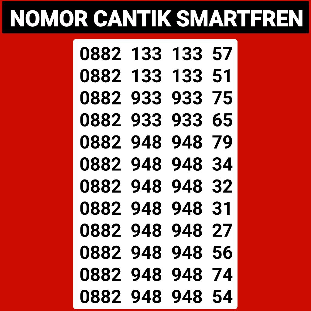 Nomor cantik smartfren