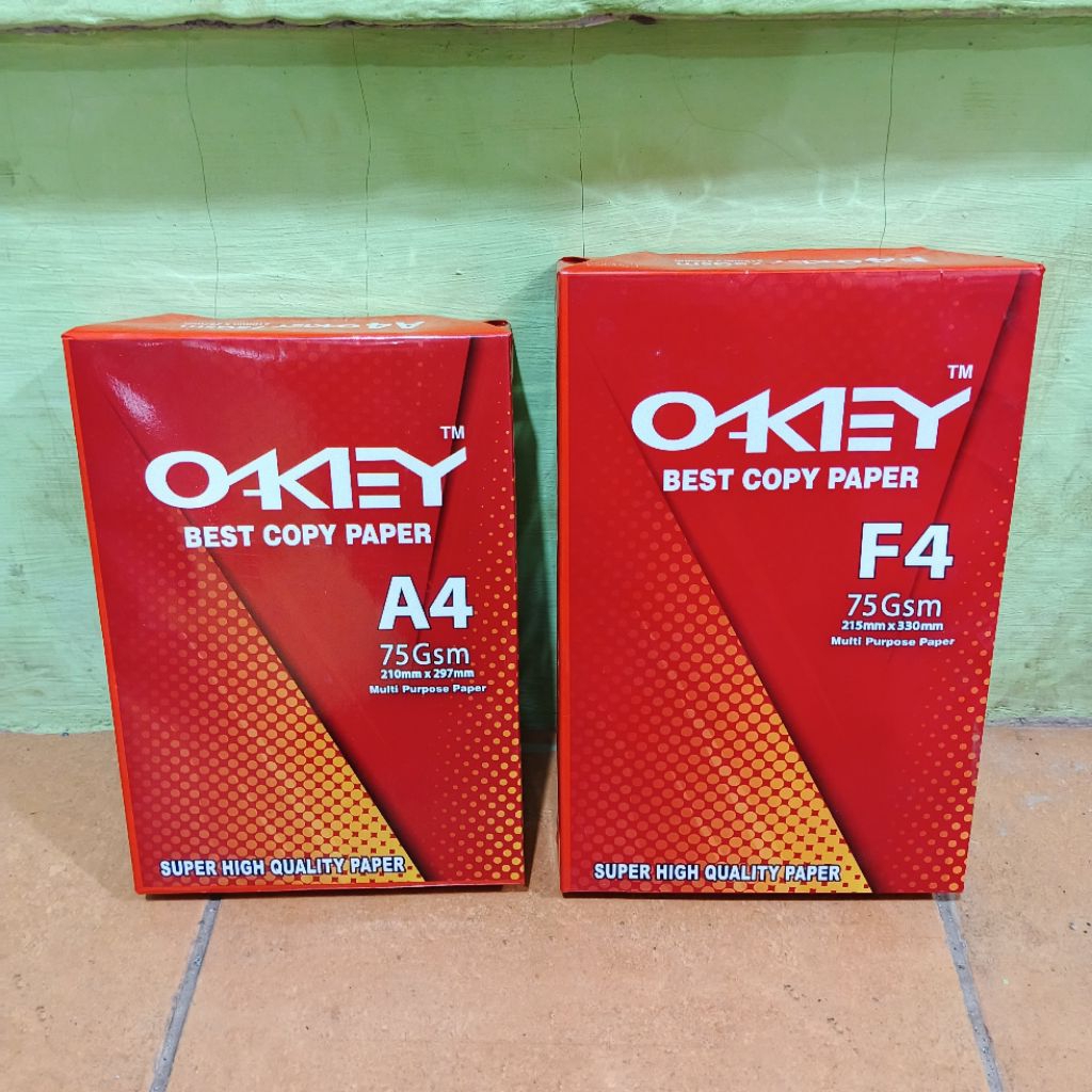 

1 Rim Kertas HVS A4/F4 75 Gram Okey Isi 500 Lembar ( Packing Aman )
