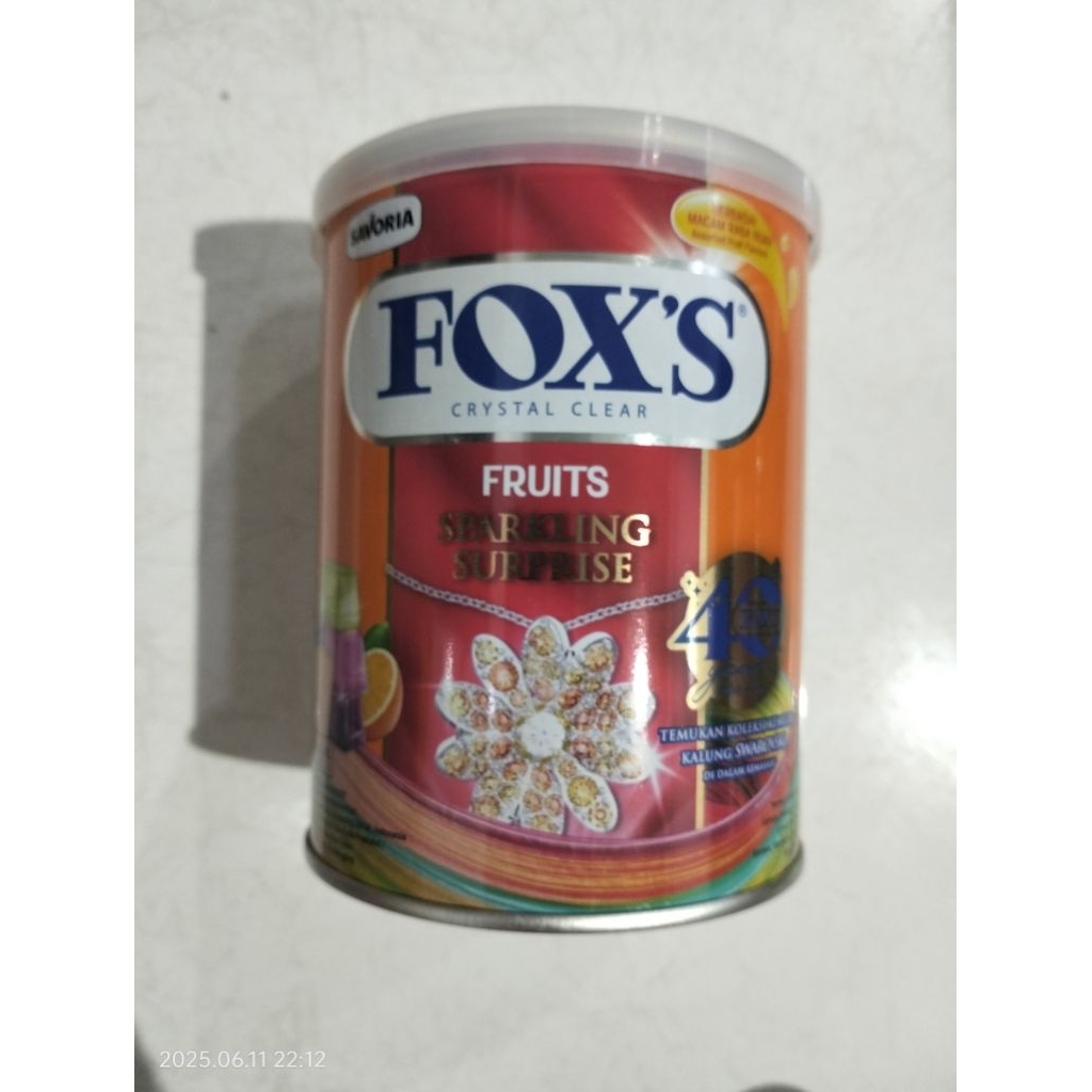 

Permen Foxs Crystal Clear Fruits Sparkling Surprise || Berat Bersih 170 gram ||