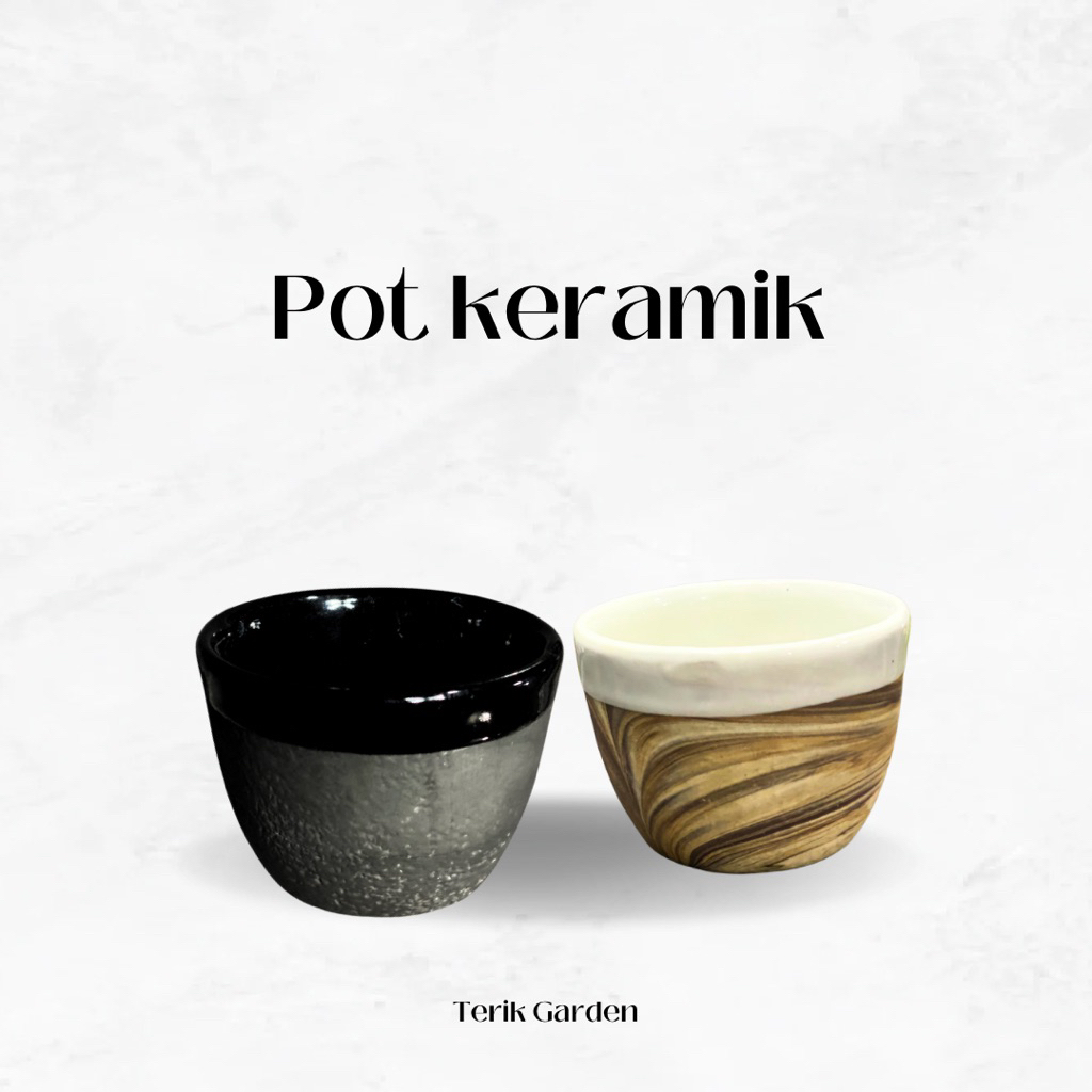 POT KERAMIK MARBLE 6,5cm KAKTUS SUKULEN