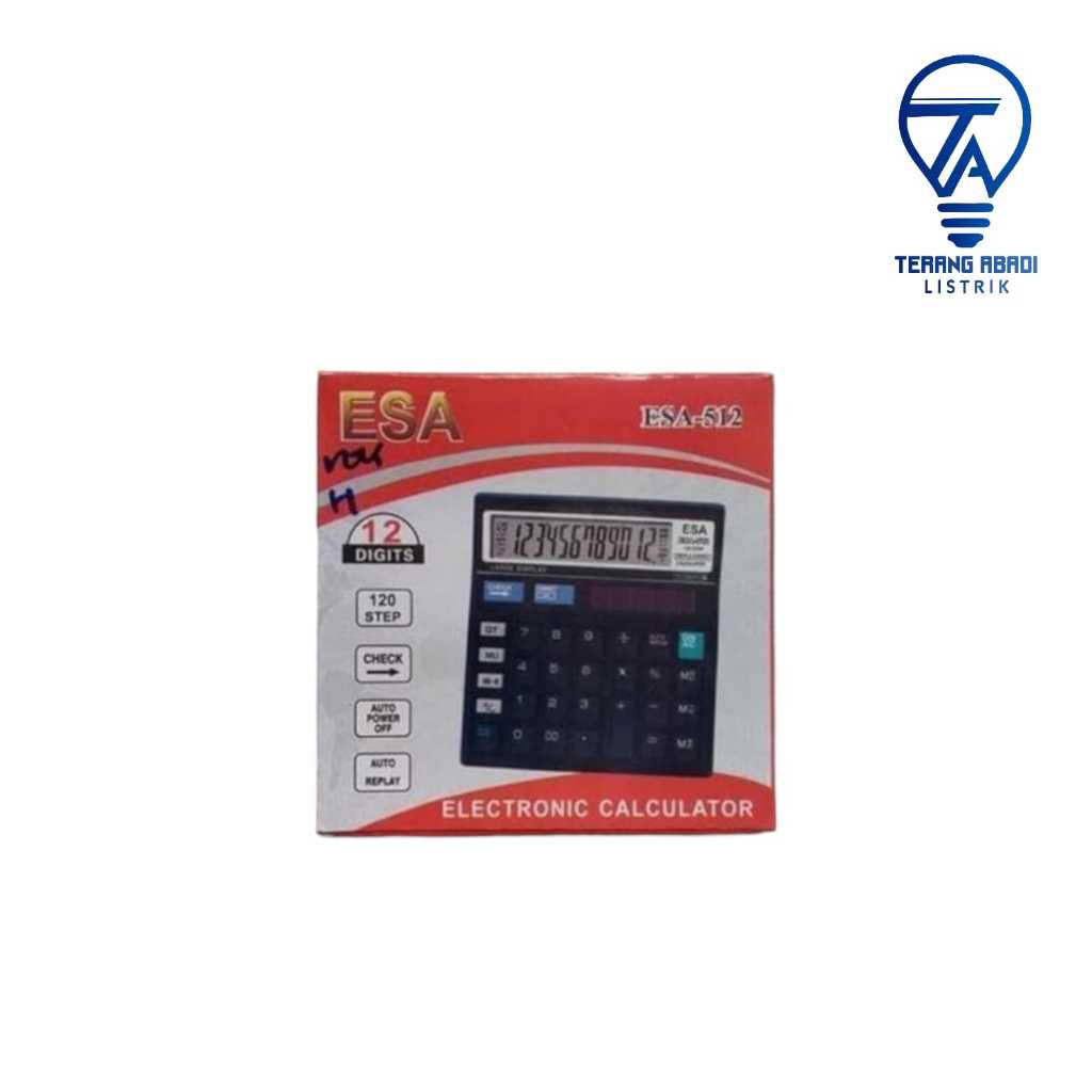 

Kalkulator Esa 512 Hitam (Biasa)
