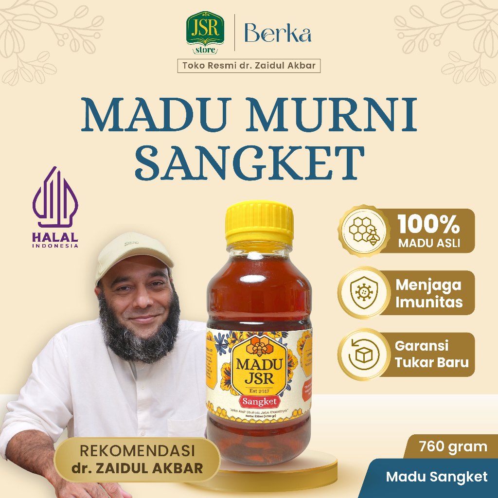 

MADU SANGKET JSR dr Zaidul Akbar 100% Asli & Murni - Madu Sehat JSR