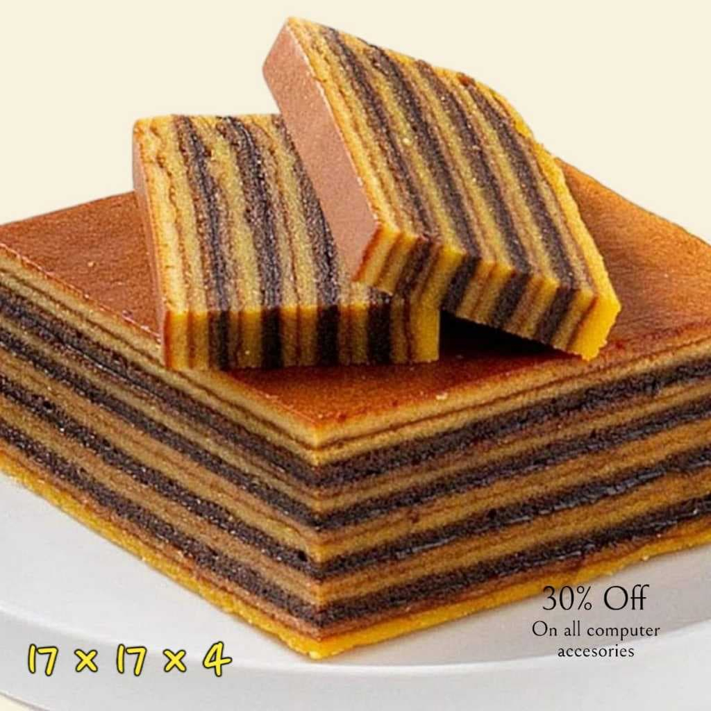 

Kue Lapis Legit Coklat 17x17cm Lapis Legit Chocolate