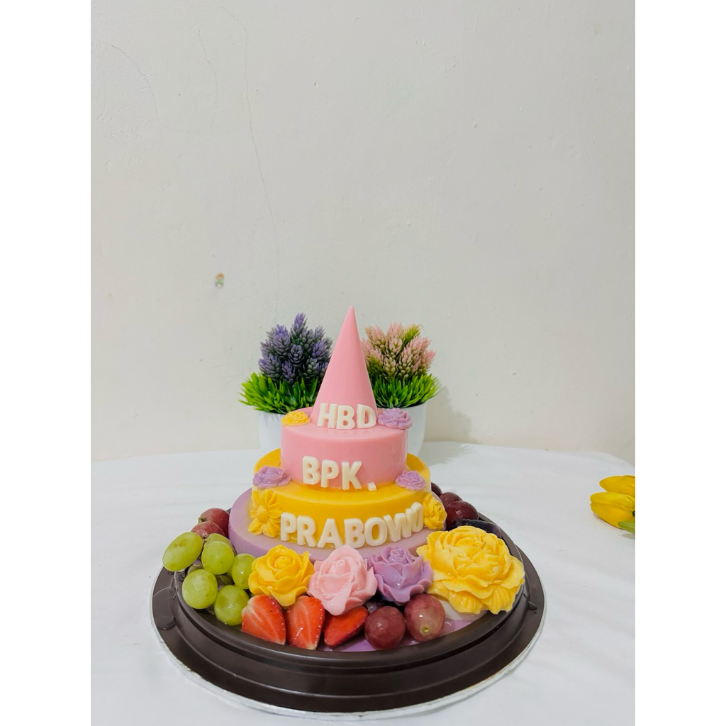 

Pudding Tumpeng Buah | Puding ultah | Tumpeng bekasi | Kue Ultah