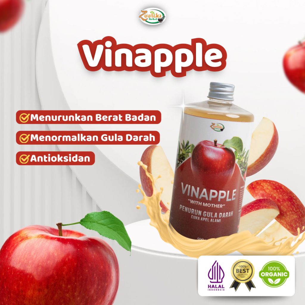 

Vinapple Cuka Apel Original Penurun Berat Badan Alami