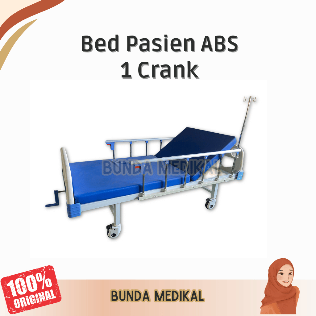 Bed Pasien | Bed Rumah Sakit ABS  | Ranjang Pasien | 1 Crank | 2 Crank | 3 Crank