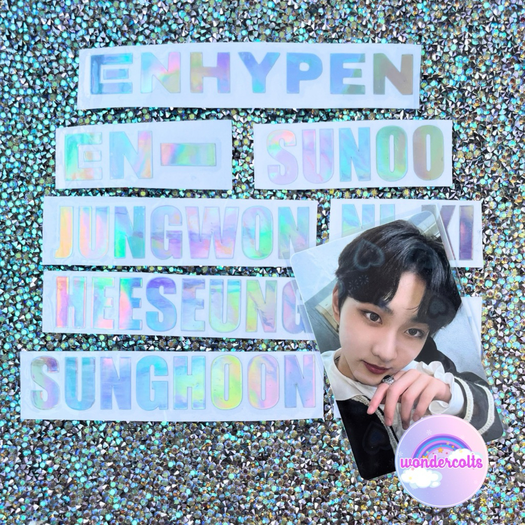 

HOLO STICKER ENHYPEN ENHA KPOP STIKER HOLO【wondercolts】