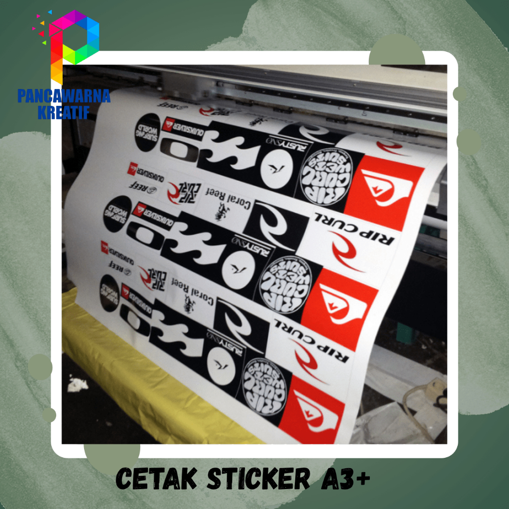 

Cetak Stiker HVS & Vinyl A3+ Full Color | Kiss Cut / Die Cut Label Custom | Murah & Berkualitas