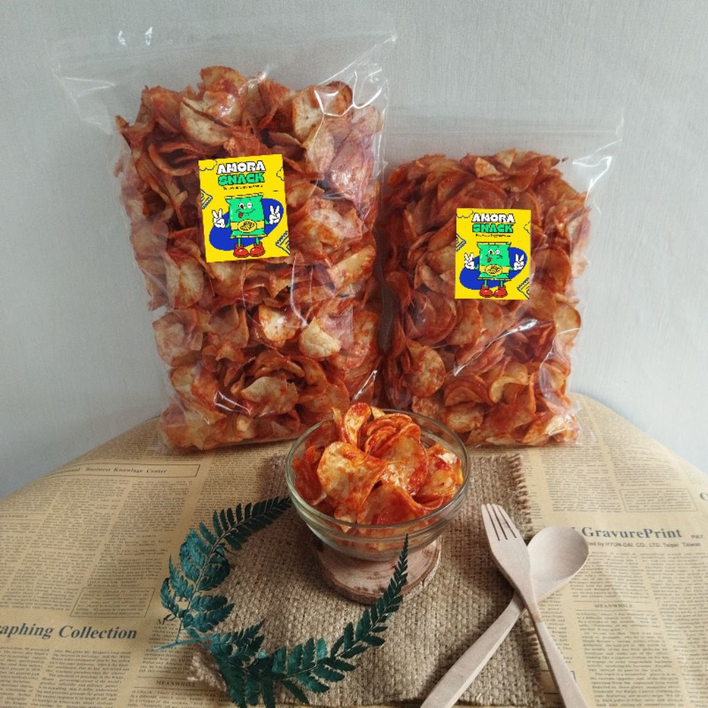 

Keripik Singkong Balado (1 KiloGram - 500 Gram)