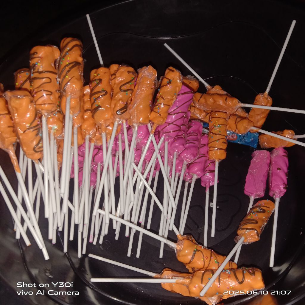 

Cahayadstore Marsmellow Coklat Viral/Masmellow Coklat Sate Isi 15 Per Kap Supenir#Permen