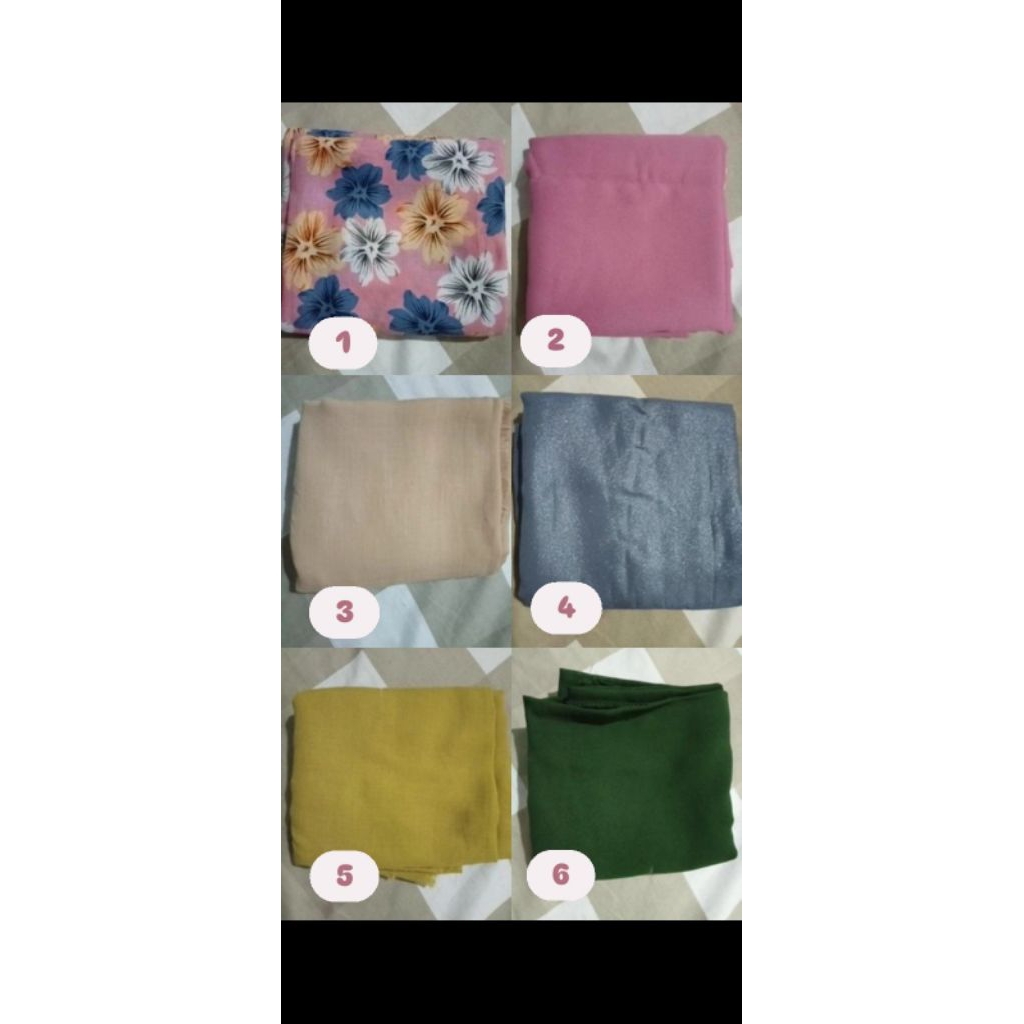 (preloved) aneka jilbab segi empat
