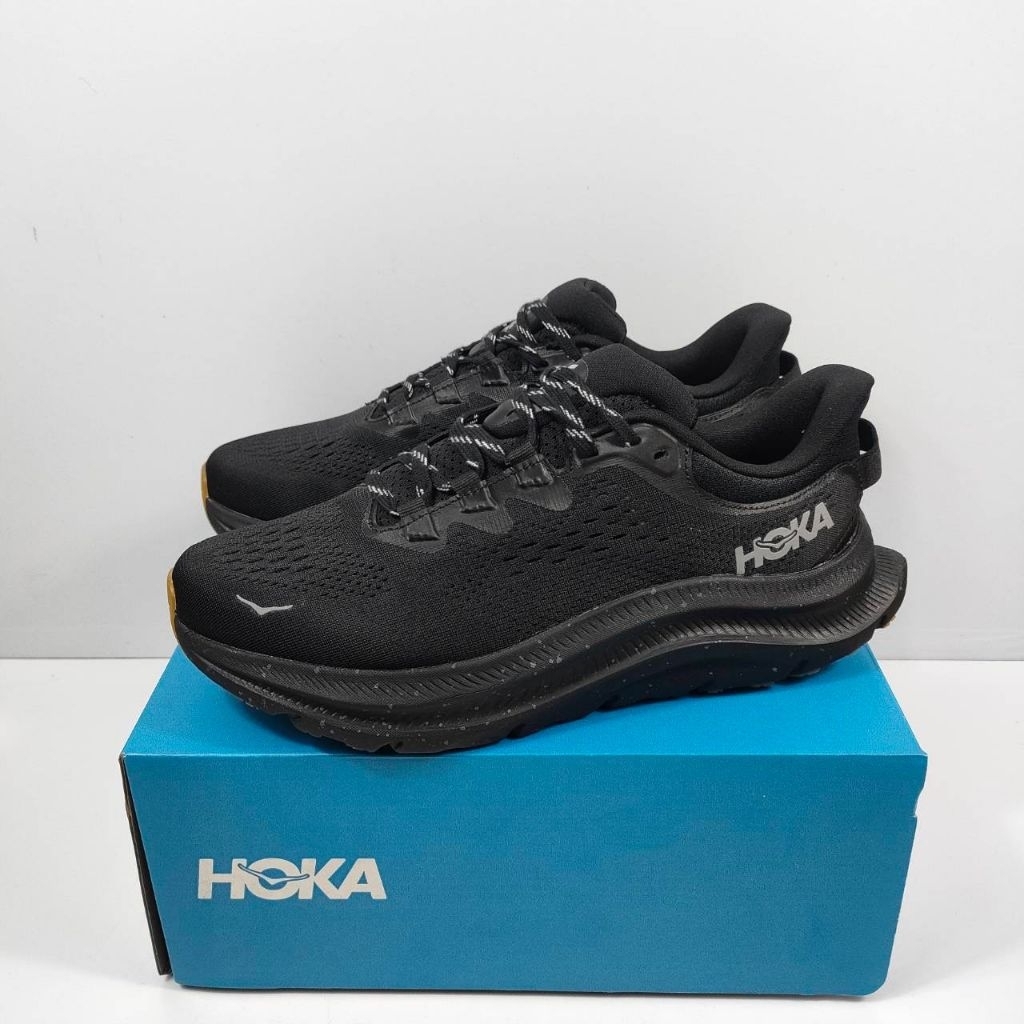 Sepatu Running Hoka kawana full black outdoor