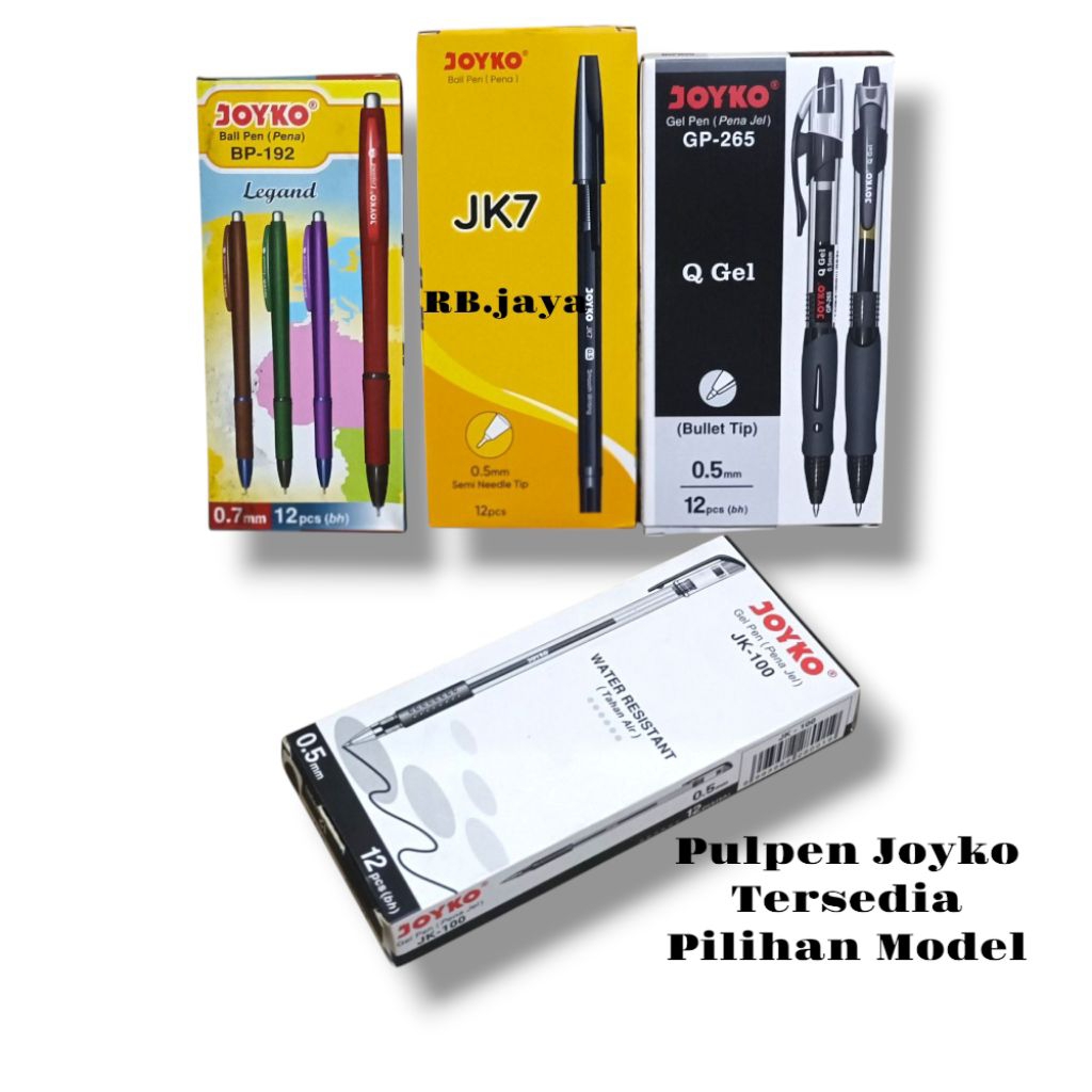 

C0D- 1 Pack - Gel Pen Pena Jel Pulpen Joyko 0.5mm