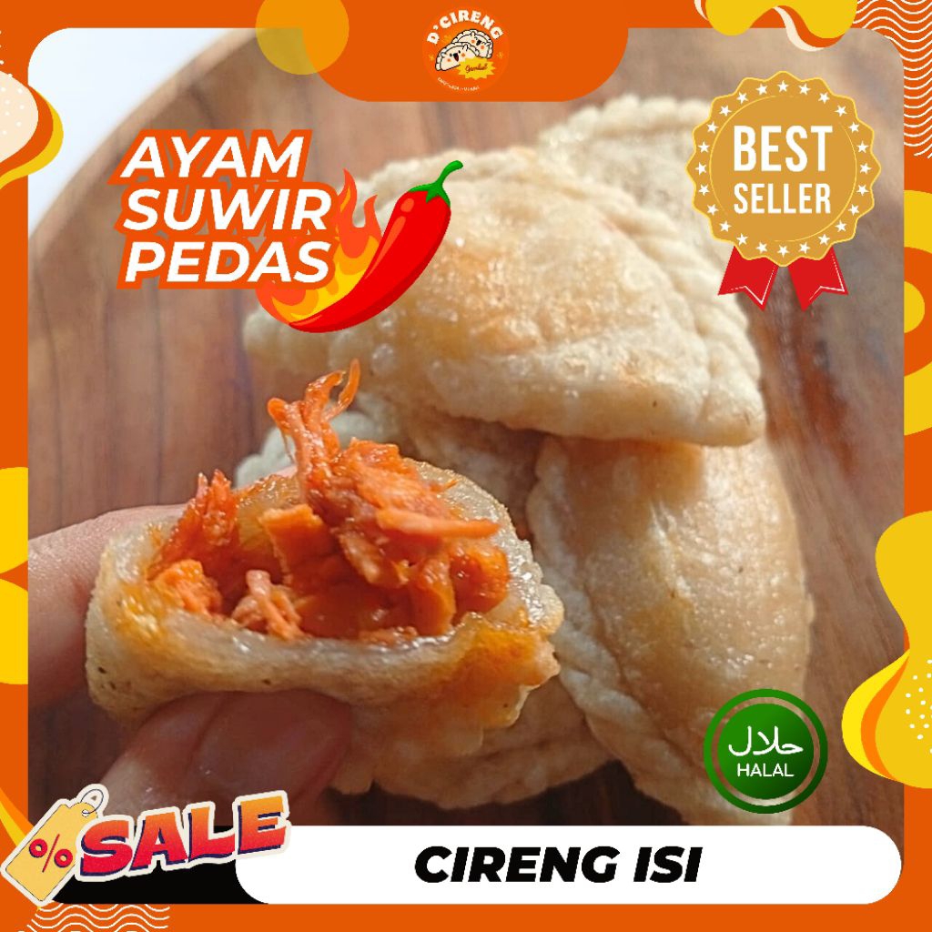 

Cireng Isi Ayam Suwir Pedas (ISI 5,10,20) Bisa cod, Tidak PO | D'Cireng