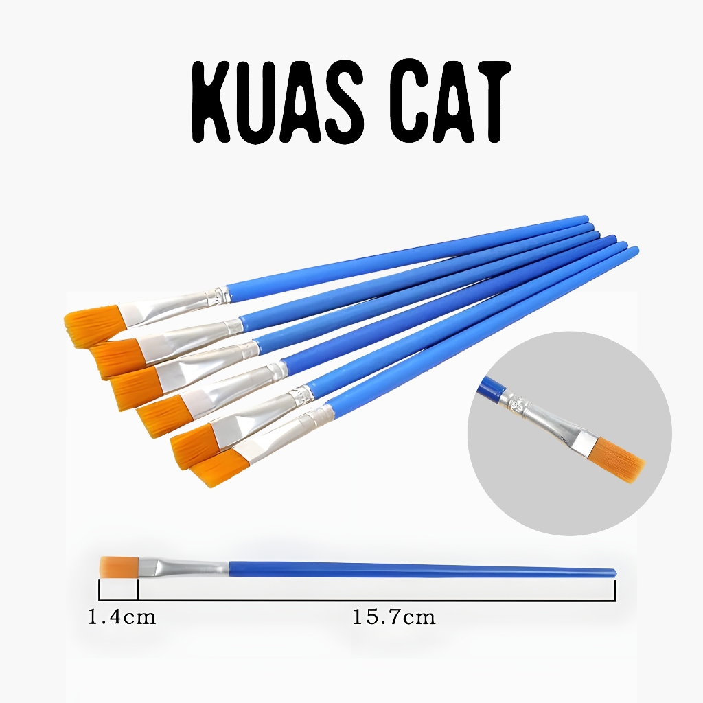 

Kuas Cat - Kuas Lukis / Kuas Kecil - Detailing Brush untuk DIY & Reparasi Kulit