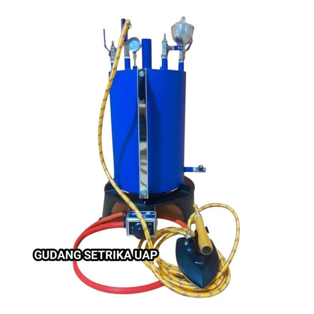 Setrika Uap Boiler Laundry 20 Liter Gas – Full Set Non Casing