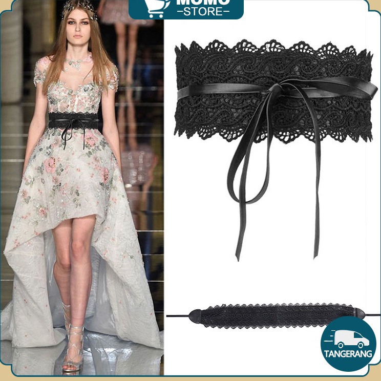 Belt Lebar Wanita Ikat Pinggang Fashion Tali Pinggang Renda