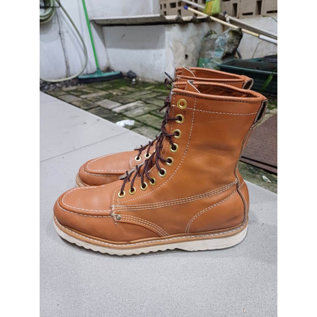 WEINBRENNER "Wood n' Stream" Leather Boots, Size 45, Made in USA