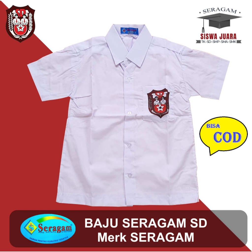 Baju Seragam Sekolah SD Merk "SERAGAM"