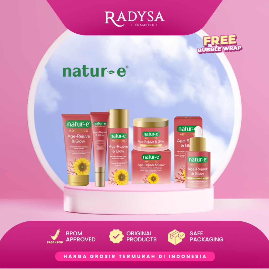 𝐑𝐀𝐃𝐘𝐒𝐀 - Natur-e Advanced Series Day Cream - Night Cream - Serum - Toner Anti Aging Face Cream Krim 