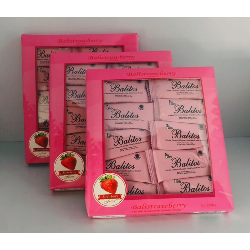 

Coklat Tobelo Balitos Strawberry