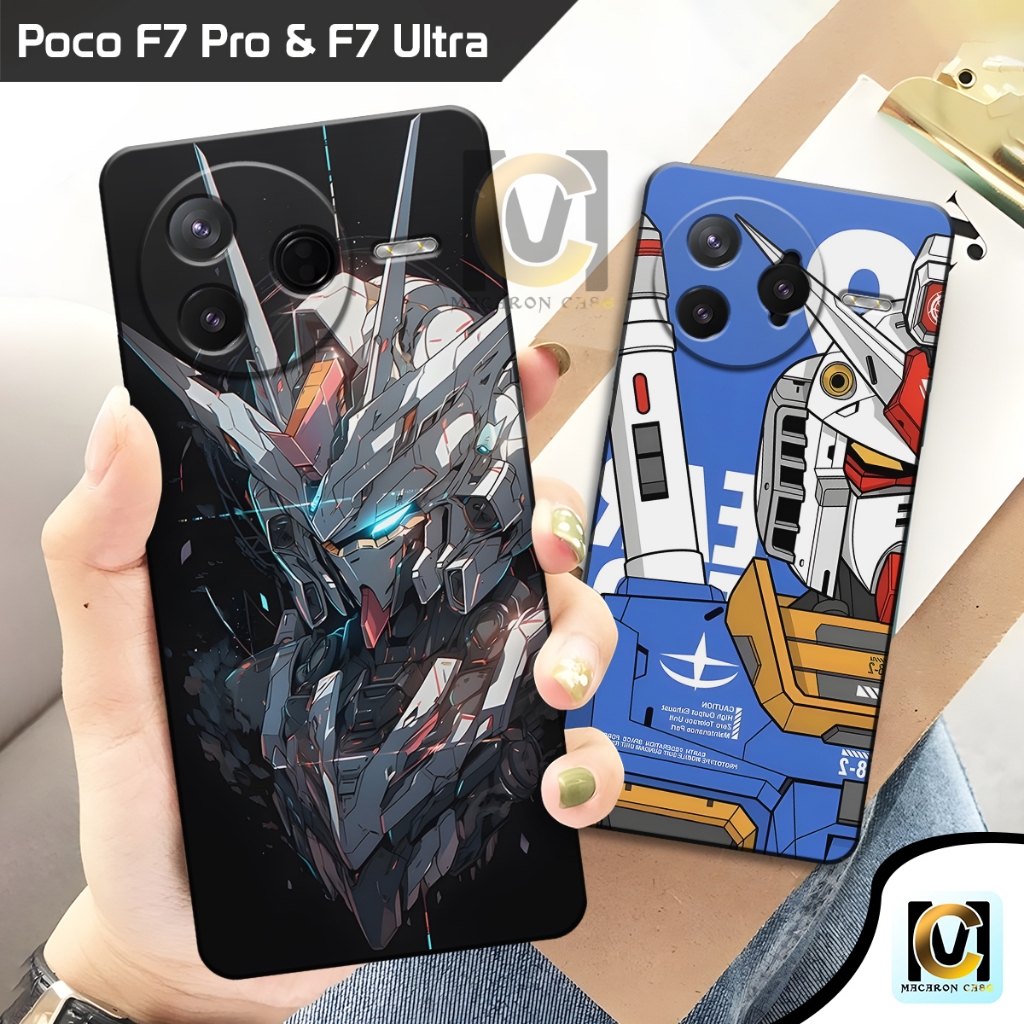 Case Poco F7 Pro 5G & Poco F7 Ultra 5G Terbaru 2025 Motif Gundam | SoftCase HP Poco F7 Pro 5G & Poco