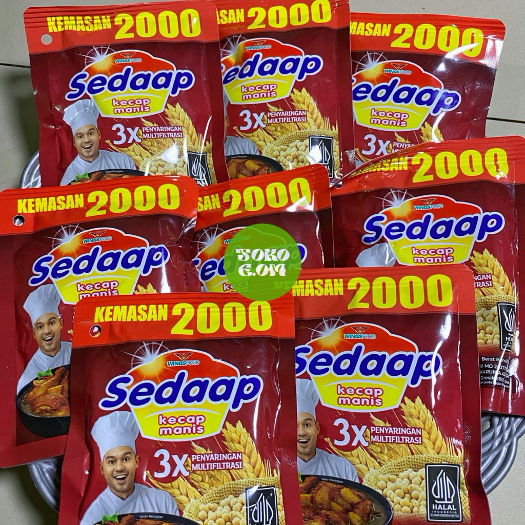 

Sedaap Kecap Manis 20ml Kemasan 2000 - Kecap Manis Praktis Murah untuk Masakan Lezat