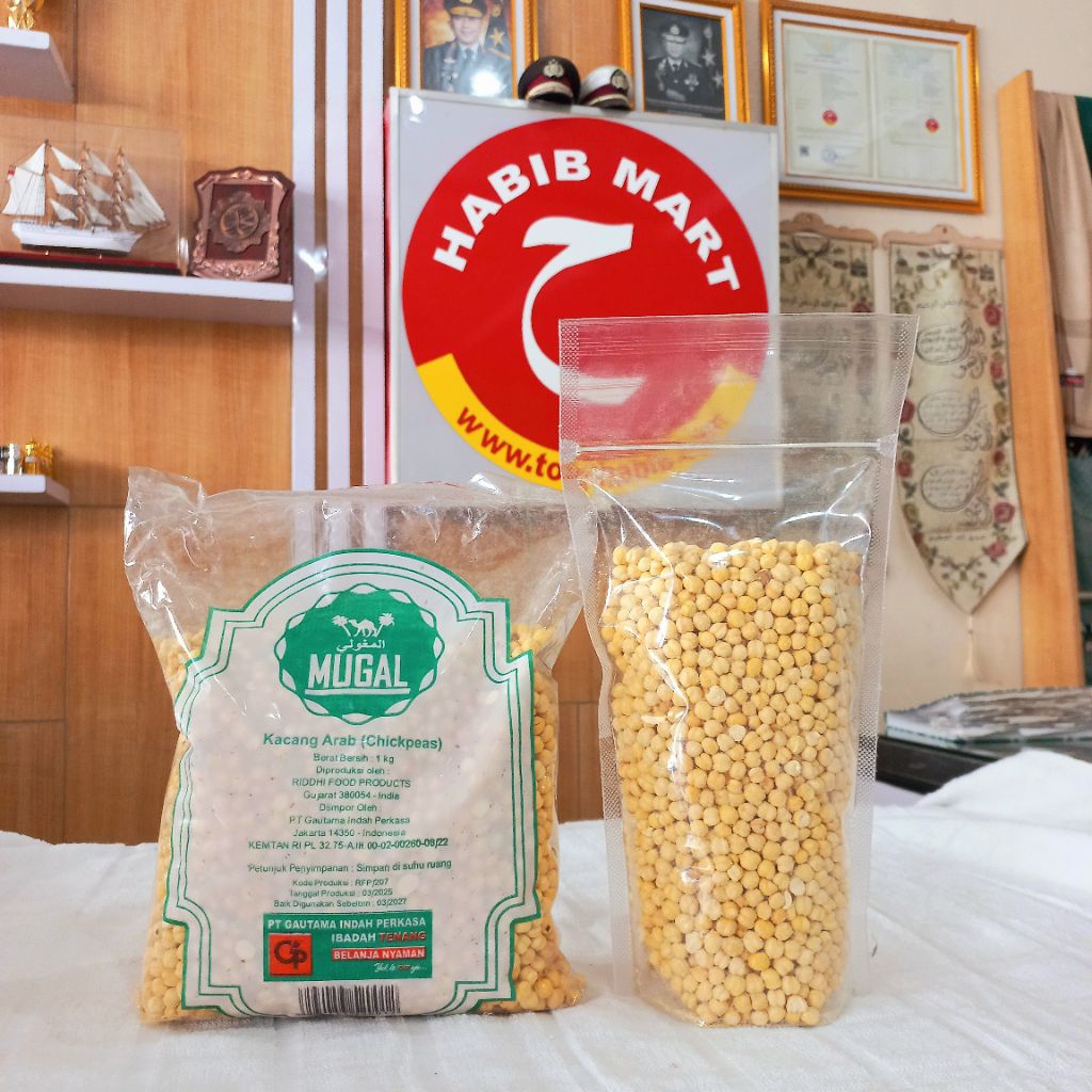 

Kacang Arab Mugal 1kg & 500gr – Chickpeas Kering Impor Kualitas Premium | PT Gautama Indah Perkasa