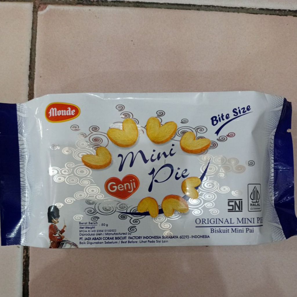 

Monde Mini Pie Original 50gr 1 Bungkus