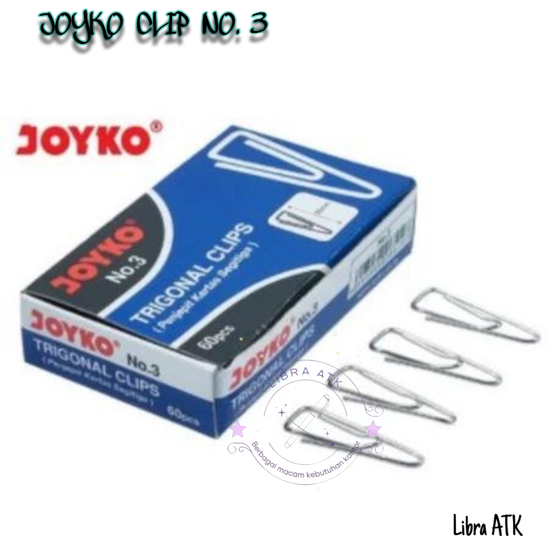 

Joyko trigonal clip no 3 per box isi 10