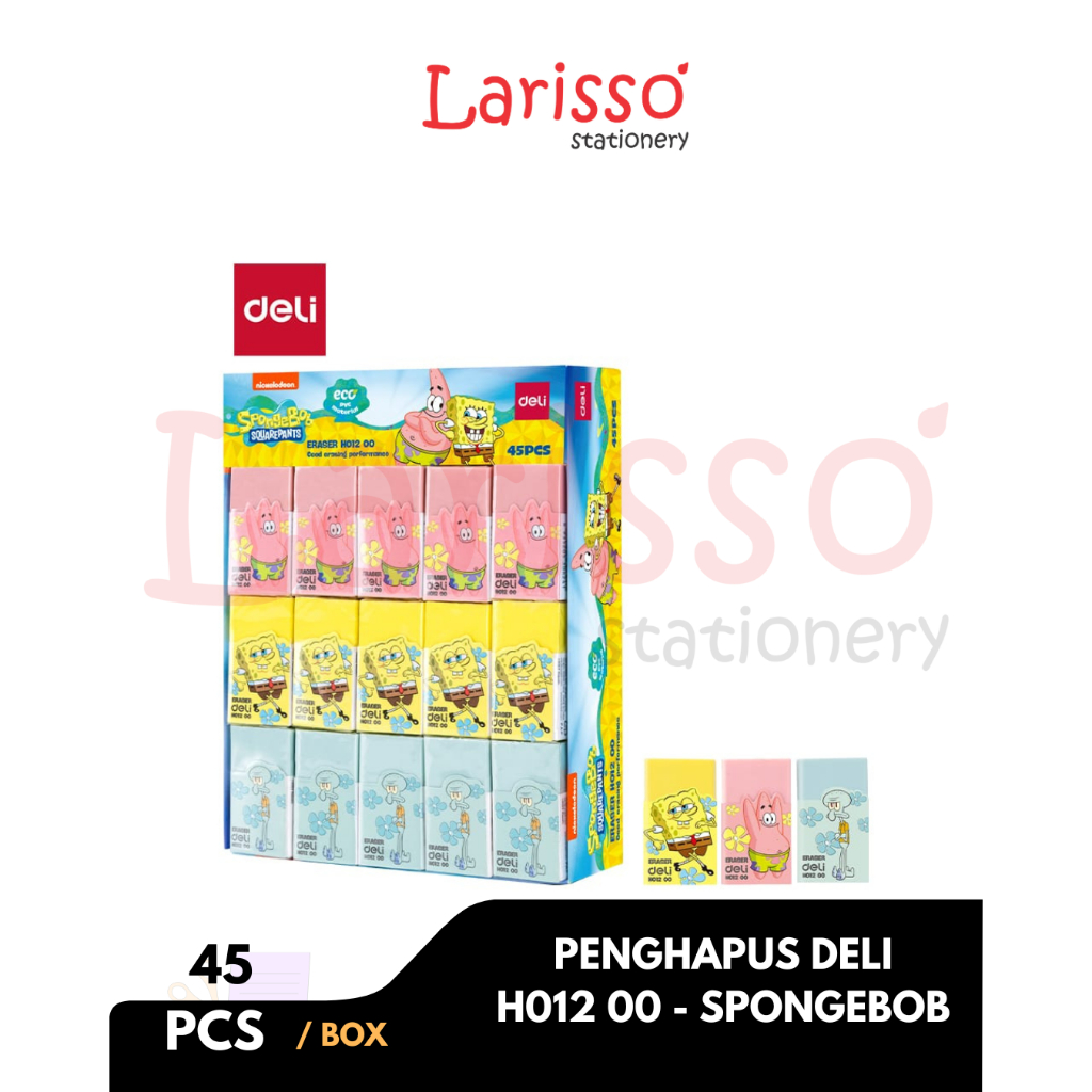 

DELI - (pcs) ERASER / PENGHAPUS DELI H012 00 - SPONGEBOB - pcs