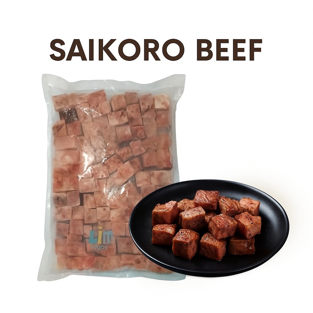 

Saikoro Beef Meltique 1kg - Daging Saikoro
