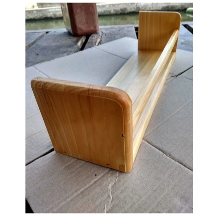 Ambalan Tempat Penyimpan Toples Garam Gula Rak Rakk Gantung Dinding Kayu Pinus Wood Premium