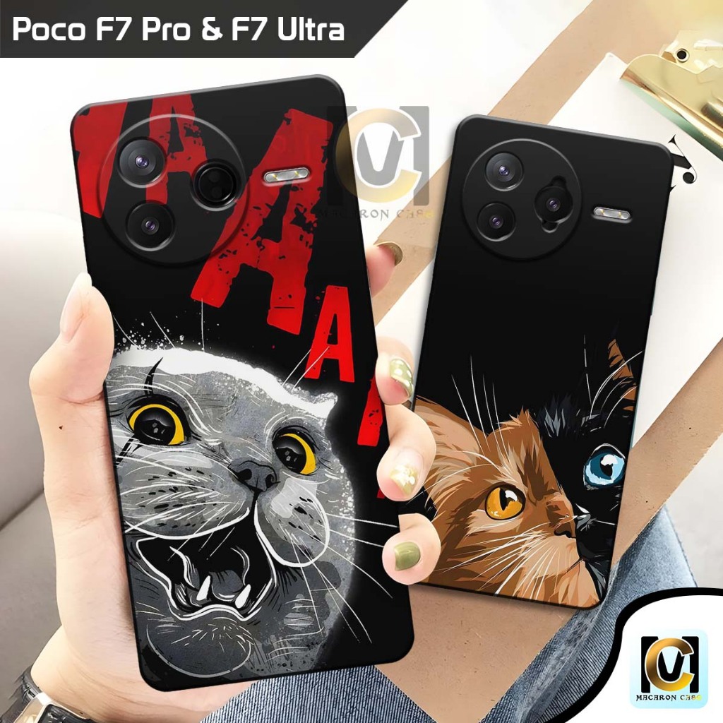 Case Poco F7 Pro 5G & Poco F7 Ultra 5G Terbaru 2025 Motif Kucing | SoftCase HP Poco F7 Pro 5G & Poco