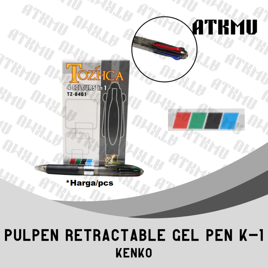

Tozhca pul pen 4 colours in 1 TZ-8401 4 Warna Isi 1 Pcs