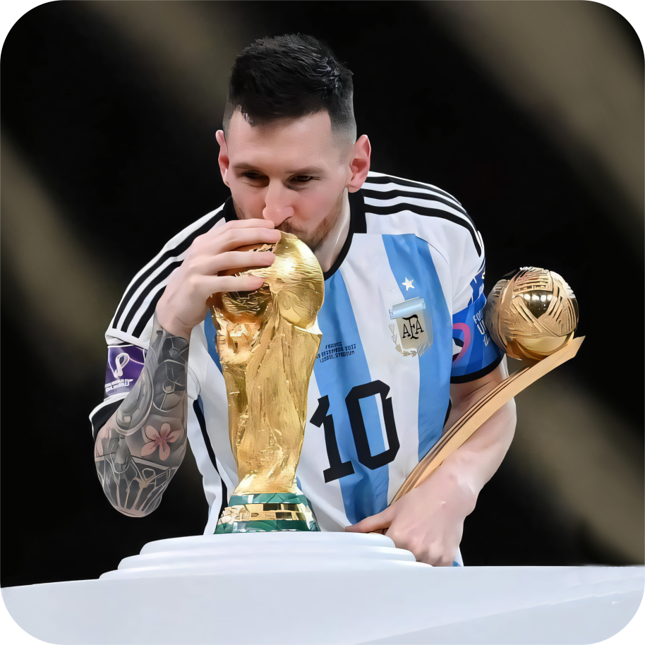 

Stiker Embos 3D Messi Juara Dunia – PVC Timbul Tahan Air | Lionel Messi World Cup Champion 2022