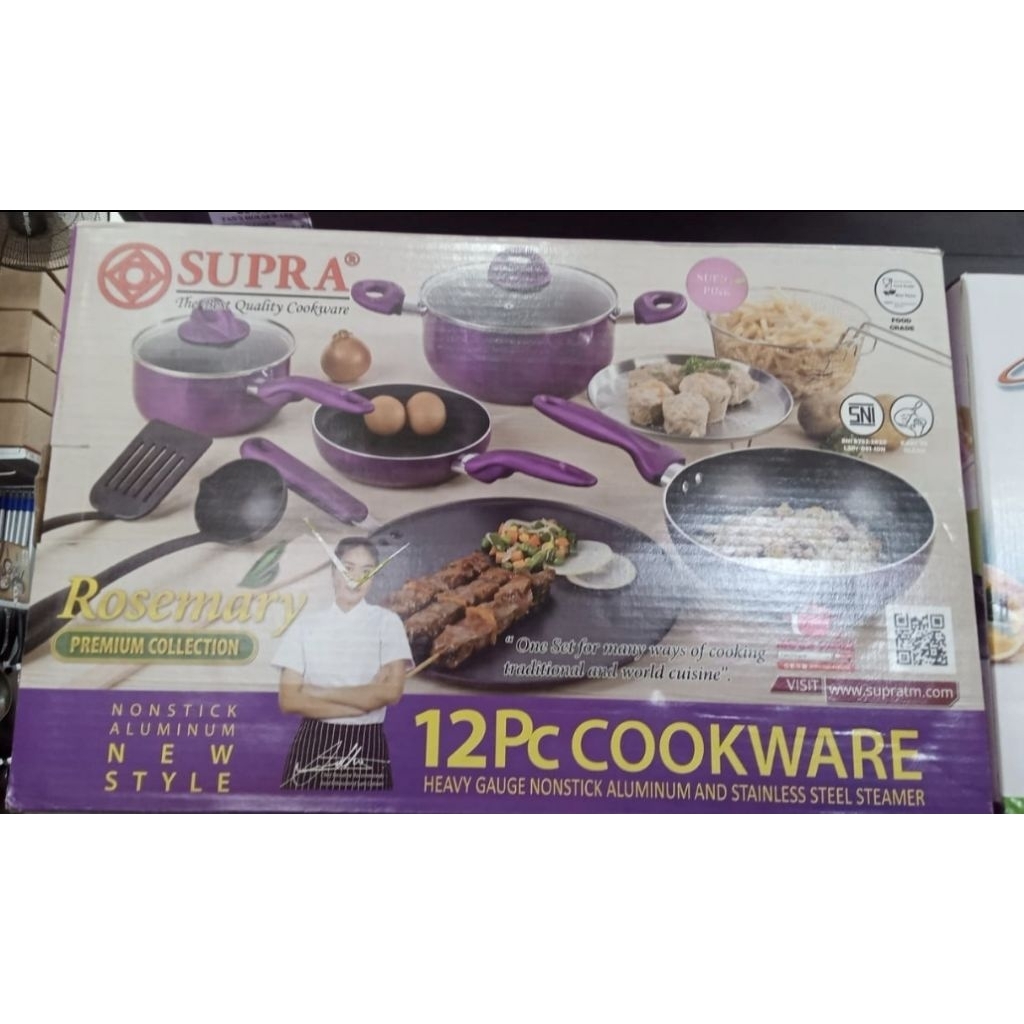 Panci Set Supra Cookware Set 12pc