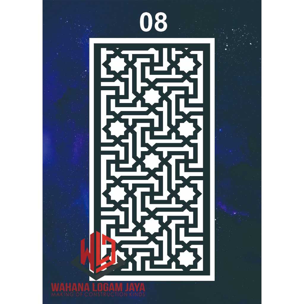 Partisi Penyekat Ruangan | Ornamen Dinding Mihrab Masjid | Laser Plat Cutting Pagar | Dekorasi Ukir