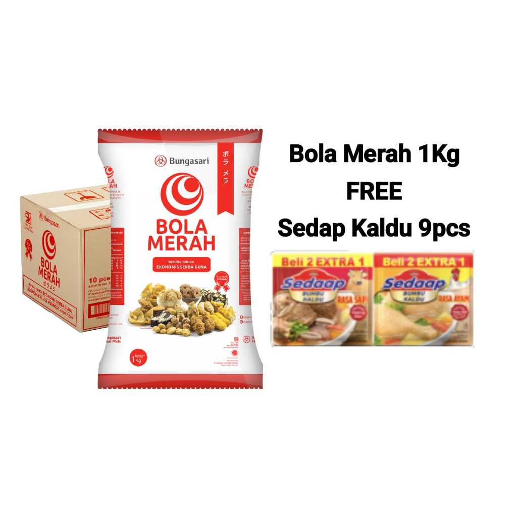

Bola Merah Tepung Terigu Serba Guna 1kg - Tepung Terigu Murah