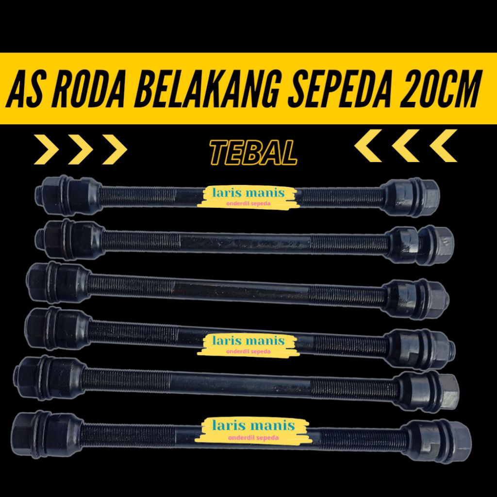 AS roda belakang sepeda universal panjang 20cm