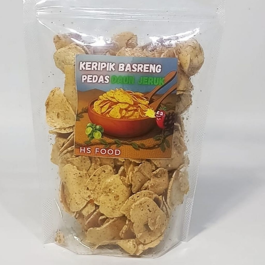 

Terlaris Baso goreng pedas dau jeruk 100 grm/ Basreng pedas daun jeruk