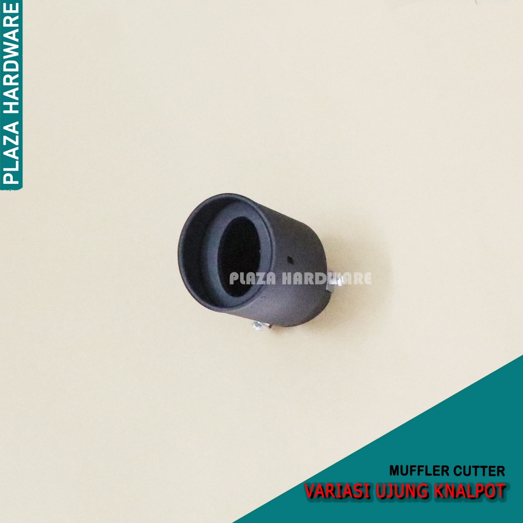 Variasi Ujung Knalpot Mobil Muffler Cutter Warna Hitam Doff